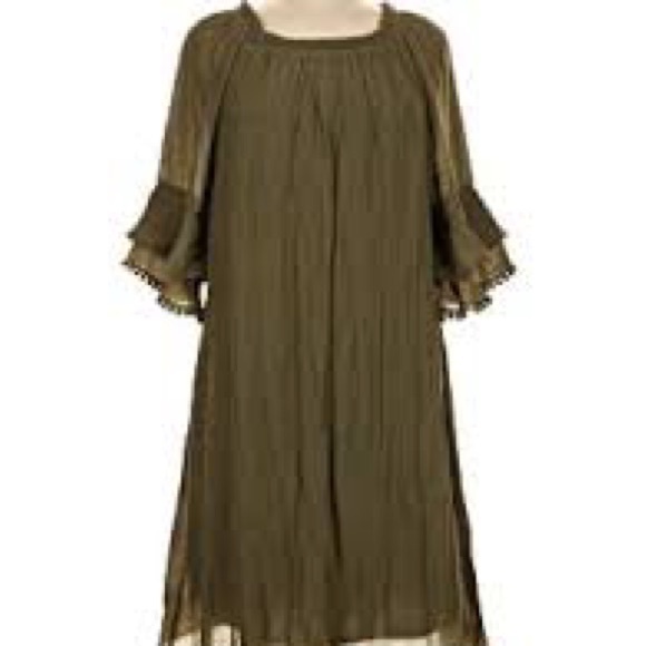 Anthropologie Dresses & Skirts - Anthropologie Naïf Boho Olive Midi Dress